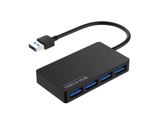 BUCIER 4-Port USB 3.0 Hub Portable Data,Micro USB Power Compatible for MacBook Mac Pro Mini iMac Surface Pro XPS IdeaPad MateBook X Pro Notebook PC...