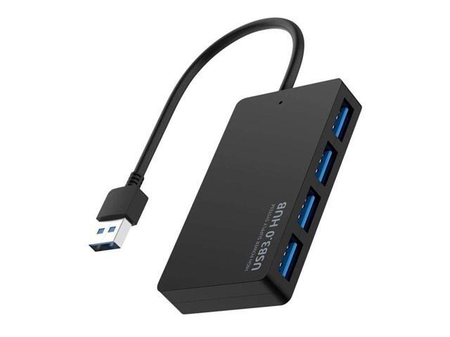 BUCIER 4-Port USB 3.0 Hub Portable Data,Micro USB Power Compatible for MacBook Mac Pro Mini iMac Surface Pro XPS IdeaPad MateBook X Pro Notebook PC...