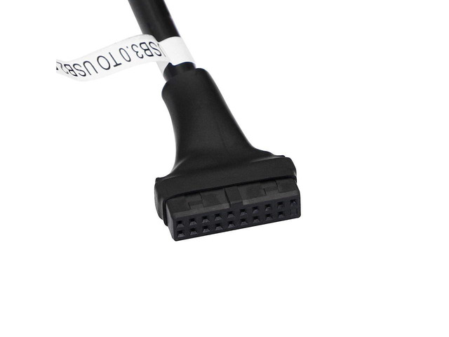 BUCIER USB 3.0 Header to USB 2.0, USB 3.0 19 Pin Female to USB 2.0 9 Pin Connectors Motherboard Cable for Data Transmission 2-Pack (19Pin Female)