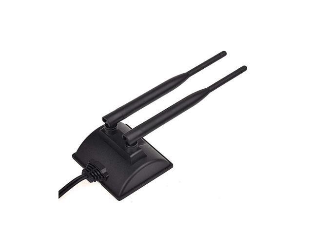 BUCIER Dual WiFi Antenna with RPSMA Male Connector 24GHz 5GHz Dual Band Antenna Magnetic Base for PCIE WiFi Network Card USB WiFi Adapter Wireless...