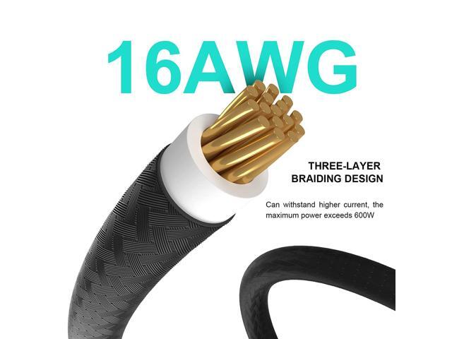 BUCIER 16Pin Cable,PCIE GPU Cables,Sleeved 12vhpwr PSU Extension Cable,Mini 12+4 Pin Connector for RTX 3090Ti,4070Ti 4080,4090 Graphics Card Power...