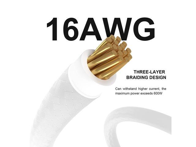 BUCIER 16Pin Cable,PCIE GPU Cables,Sleeved 12vhpwr PSU Extension Cable,Mini 12+4 Pin Connector for RTX 3090Ti,4070Ti 4080,4090 Graphics Card Power...