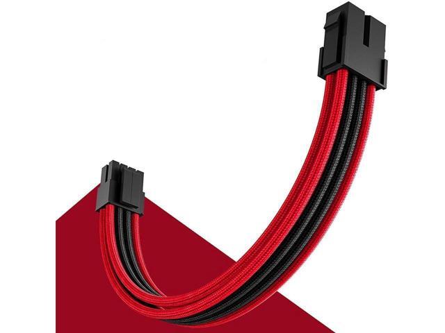 BUCIER Power Supply Sleeved Cable, Extension PC Kit, 18AWG 24Pin ATX / 8 (4+4) Pin EPS / 8 (6+2) Pin PCI-E Power Supply PSU Cable with Combs, 30CM...