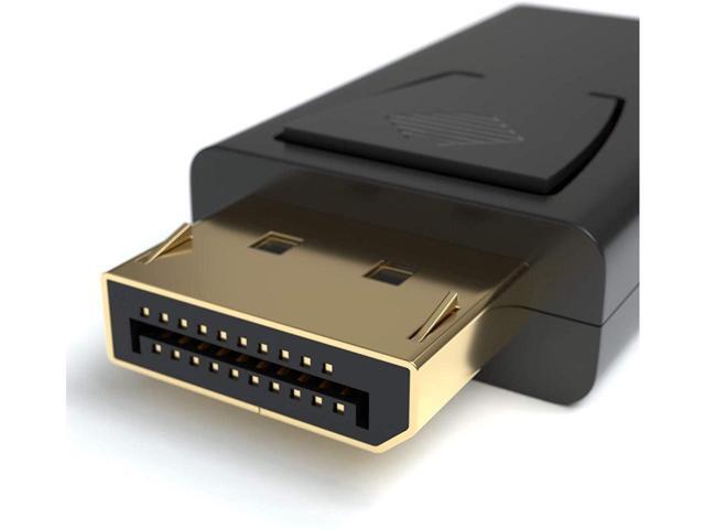 BUCIER DisplayPort to HDMI Adapter Gold-Plated DP 1.2 3D Full HD 1080p HDCP True Color Converter Compatible with HP