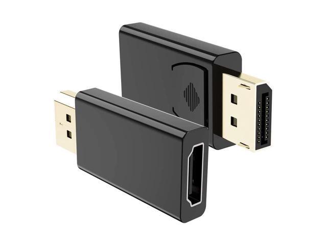 BUCIER DisplayPort to HDMI Adapter Gold-Plated DP 1.2 3D Full HD 1080p HDCP True Color Converter Compatible with HP