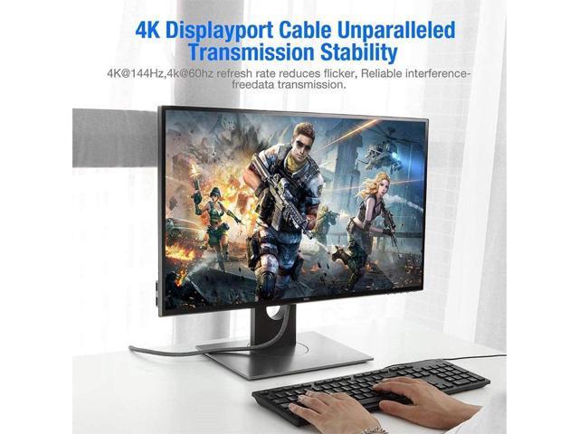 BUCIER DisplayPort 1.4 Cable Ultra HD 8K 4K Copper Cord DP 1.4 HBR3 8K@60Hz 4K@144Hz High Speed 32.4Gbps HDCP 3D Slim and Flexible DP to DP Cable...