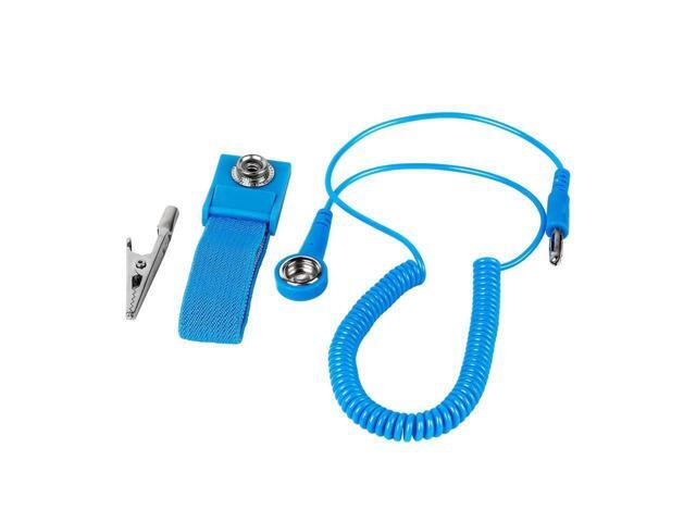 BUCIER 3pcs PVC Anti Static Wrist Strap Grounding Electricity Discharge ESD Wrist Band For Electrician IC With Alligator Clip