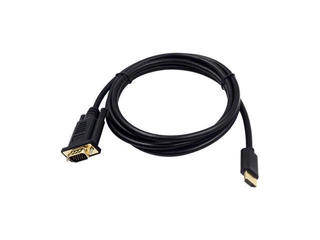 BUCIER HDMI to VGA, Hannord Gold-Plated HDMI to VGA 6Feet Cable (Male to Male) Compatible for Computer, Desktop, Laptop, PC, Monitor, Projector,...