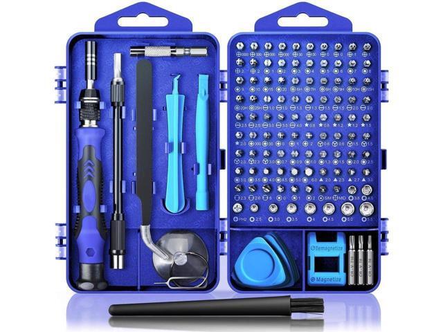 BUCIER Computer Repair Kit, 122 in 1 Magnetic Laptop Screwdriver Kit, Precision Screwdriver Set, Small Impact Screw Driver Set with Case for...