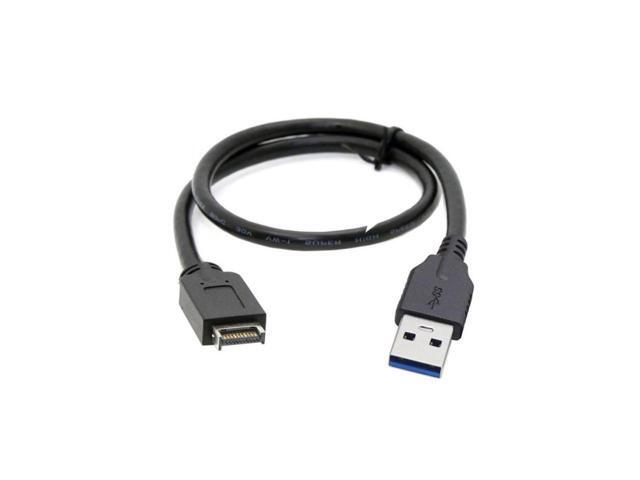 BUCIER USB 3.1 Front Panel Header to USB 3.0 Type-A Male Extension Data Cable 50cm
