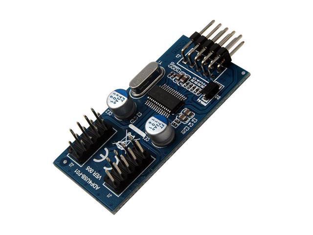 BUCIER 1-to-2 Splitter Motherboard USB 2.0 9Pin Internal Header Male to Dual 2x 9Pin Header Male HUB Converter PCB Board Adapter with Female to...