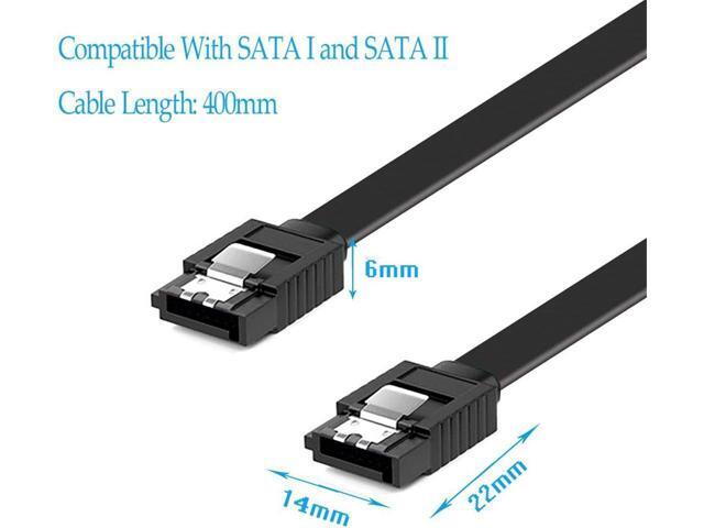 BUCIER 12-Pack SATA III Cable,SATA III 6.0 Gbps Data Cable Straight with Locking Latch 16 Inches SATA Cable Pack for HDDSSDCD and DVD Drives