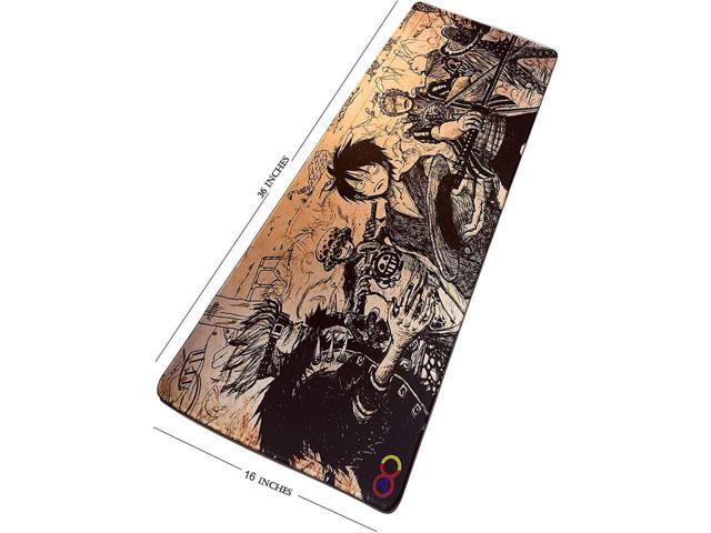 BUCIER Anime One Piece Mouse Pad,Extended Gaming Mouse Pad with Stitched Edges, Large Mouse pad with Non-Slip Rubber Base for Work & Gaming, Office...