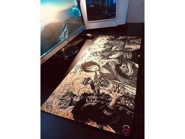 BUCIER Anime One Piece Mouse Pad,Extended Gaming Mouse Pad with Stitched Edges, Large Mouse pad with Non-Slip Rubber Base for Work & Gaming, Office...