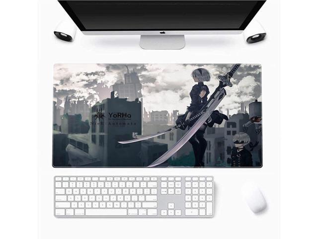 BUCIER Large Mouse Pad, Extended Gaming Mousepad Non-Slip Base Keyboard Pad,Desk Mat 24' x 14' in, Anime Mouse Pad