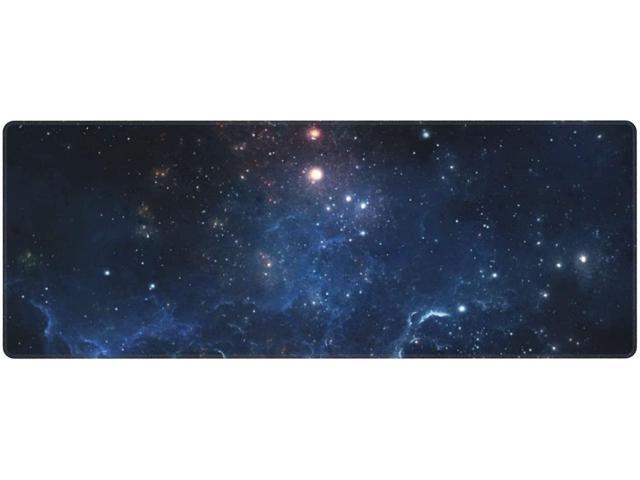 BUCIER XXL Space Galaxy Desk Mouse Pad Large Gaming Keyboard Mat Cool Extended Laptop Mouse Pad for Office Company 31.5 X 11.8 Inch