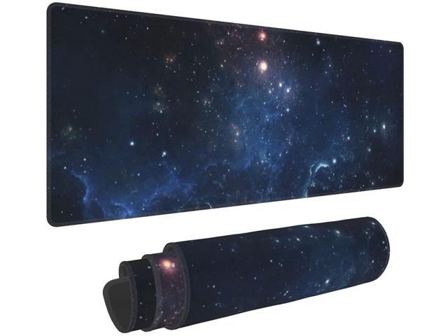 BUCIER XXL Space Galaxy Desk Mouse Pad Large Gaming Keyboard Mat Cool Extended Laptop Mouse Pad for Office Company 31.5 X 11.8 Inch