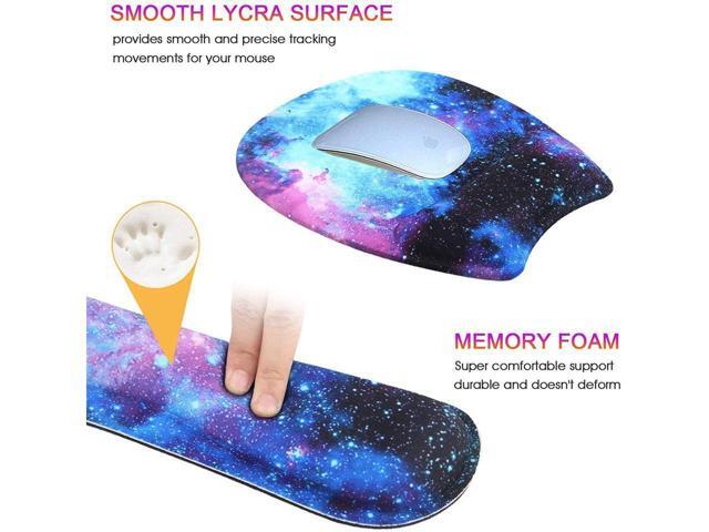 BUCIER Mouse Pad and Keyboard with Wrist Support,Gel Ergonomic Mouse Pad with Wrist Support for Computers Laptop,Non-Slip Comfortable Mouse Pads...