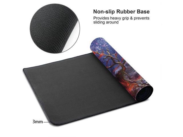 BUCIER Cherry Blossom Anime Gaming Mouse Pad Extended Large Square Long Full Desk Computer Keyboard Mat for Retouching Desktop Pad Thick XXL...