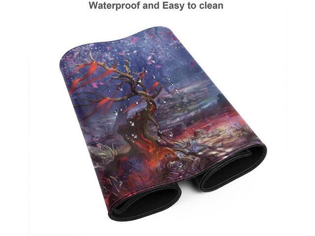 BUCIER Cherry Blossom Anime Gaming Mouse Pad Extended Large Square Long Full Desk Computer Keyboard Mat for Retouching Desktop Pad Thick XXL...