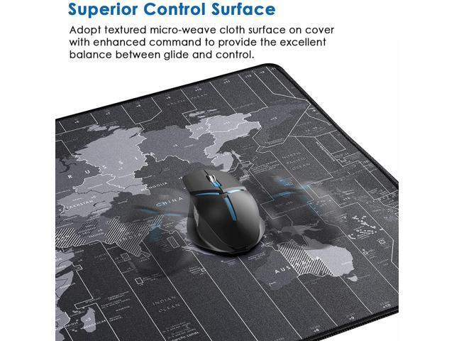 BUCIER Large Gaming Mouse Pad with Stitched Edges, Extended Mousepad with Superior Micro-Weave Cloth, Non-Slip Base, Water Resist Keyboard Pad,...