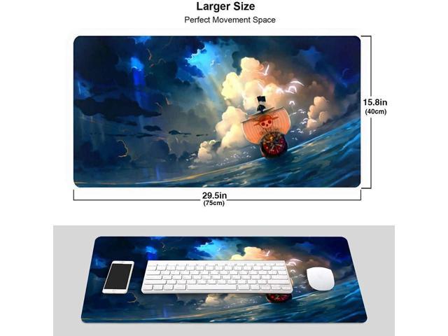 BUCIER Anime Mouse Pad, Extended Gaming Mouse Pad with Stitched Edges, Large Mouse pad with Non-Slip Rubber Base for Work & Gaming, Office & Home,...