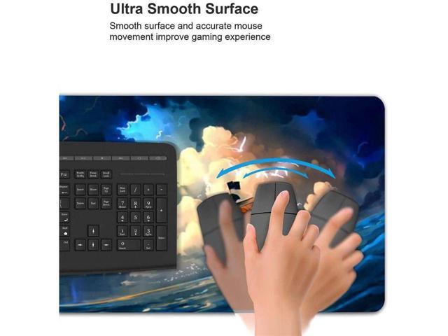 BUCIER Anime Mouse Pad, Extended Gaming Mouse Pad with Stitched Edges, Large Mouse pad with Non-Slip Rubber Base for Work & Gaming, Office & Home,...