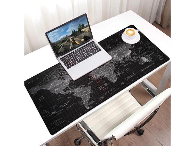 BUCIER Extended Big Mouse Pad Gaming,Large Desk Pad World Map, XXXL Desk Mat Game Mousepad, L 35.43 in * W 15.75 in Computer Desk Pad with...