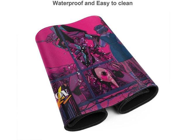 BUCIER Kawaii Anime Neon Genesis Evangelion Mouse Pad 15.8x29.5 in Multipurpose Waterproof Mousepad Desk Mat for Gamer Office Home, Black
