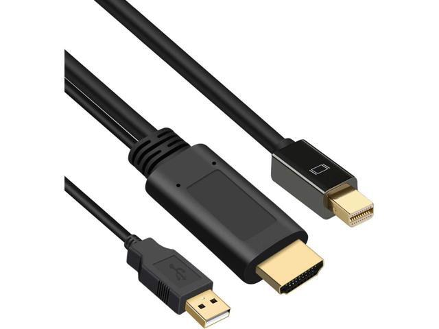 BUCIER HDMI to Mini DisplayPort Cable Adapter, HDMI to Mini DP 4K UHD Video Audio Converter Cord Compatible with Switch, PS4/5, Xbox One,360,NS,Mac...