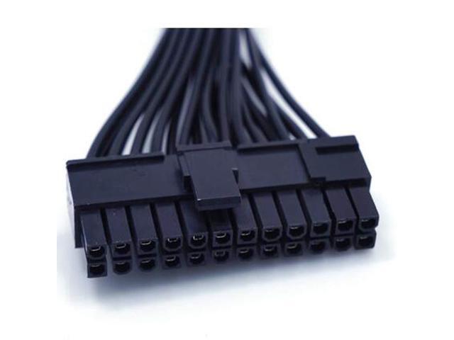 BUCIER Atx 24Pin To 20+4Pin Power Cable Psu 20 Pin Male Convert To 24Pin Male (12Inch, 18AWG)