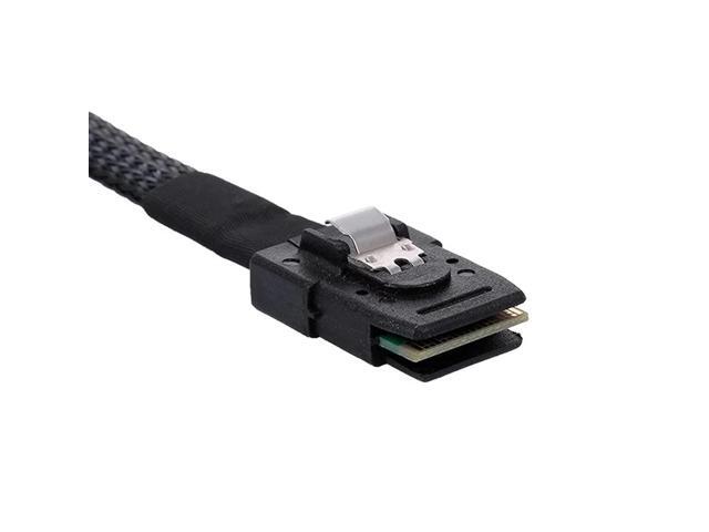 BUCIER 100CM Mini SAS Cable SFF 8087 36pin to SFF 8482 Hard Disk and Power x4 SAS