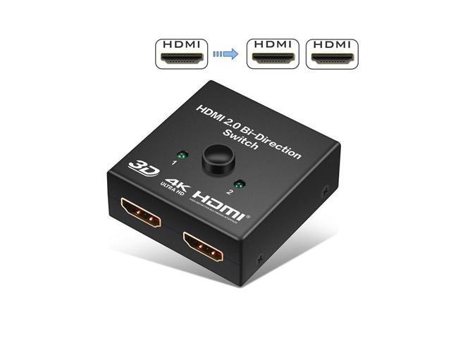 BUCIER HDMI 2.0 HDTV Switch Splitter Bi-Direction Hub HDCP 4K 1080P 3D Switcher for DVD HDTV PS4