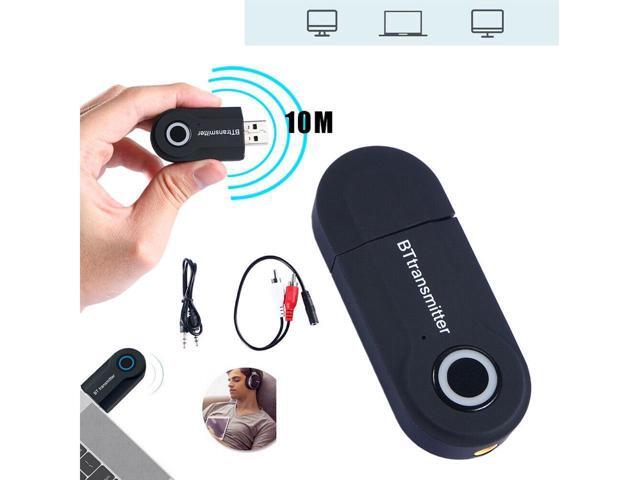 BUCIER Wireless Bluetooth 5.0 Transmitter A2DP Audio RCA to 3.5mm AUX + USB Adapter
