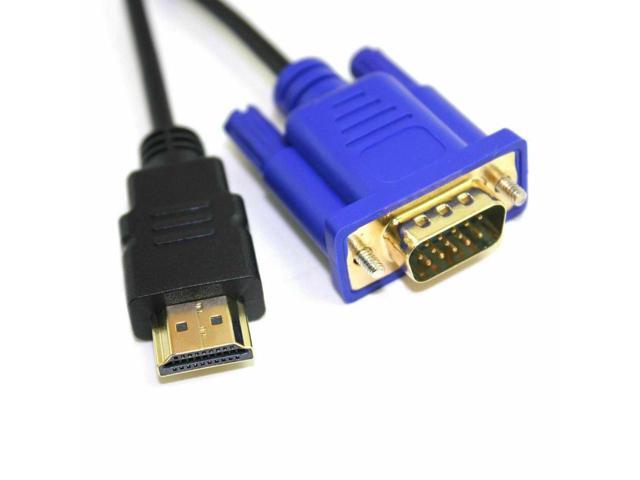 BUCIER HDMI Gold Male to VGA 15 Pin 6FT Video Adapter Cable For HDTV DVD BOX Computers
