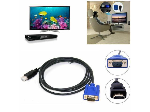 BUCIER HDMI Gold Male to VGA 15 Pin 6FT Video Adapter Cable For HDTV DVD BOX Computers
