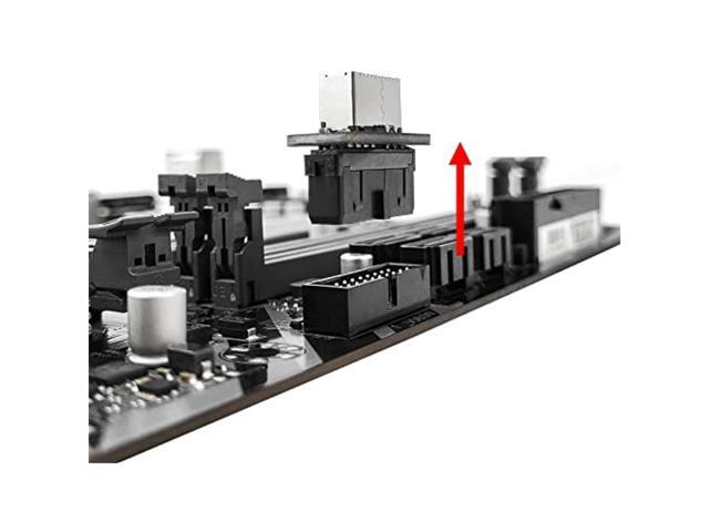 BUCIER Usb Front Panel Adapter, Vertical Usb C Header Adapter, Usb 3.1 Type-E Key-A To Usb 3.0 20Pin Header Converter For Type C Motherboard