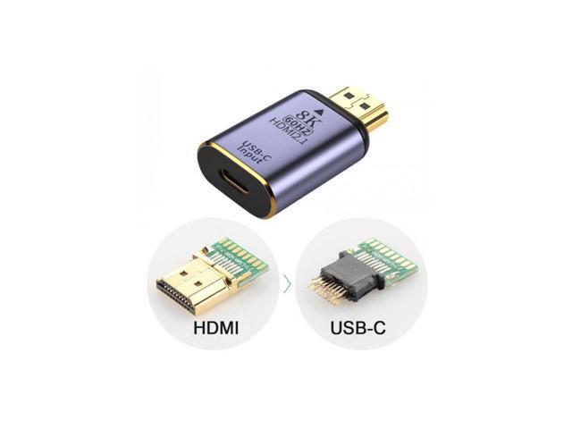 BUCIER USB-C Type C Female Source to HDMI Sink HDTV Adapter 8K@60hz 4K@120hz for Tablet Phone Laptop