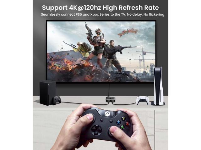 BUCIER HDMI 2.1 Switch 8K HDMI Switcher, 4K 120hz HDR Aluminum Bi-Directional Switch Splitter 2 in 1 Out or 1 in 2 Out, Support High Speed 48Gbps...