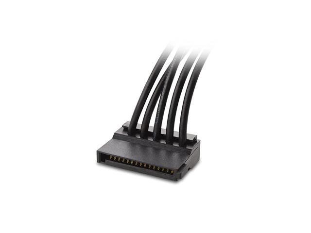 BUCIER 2Pack 15 Pin SATA to 4 SATA Power Splitter 18 Inches
