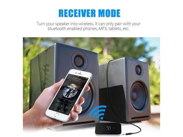 BUCIER 2in1 Bluetooth Transmitter Receiver Wireless A2DP Home TV Stereo Audio Adapter