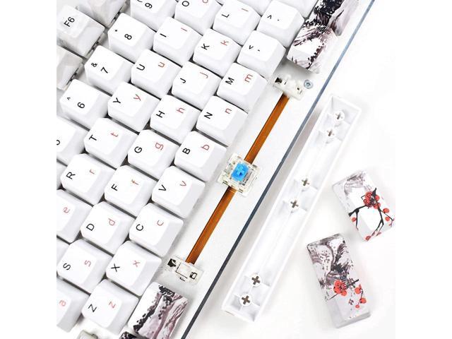 BUCIER Keycaps 110 Set for Full Size Mechanical Keyboard, Custom PBT OEM Profile Key caps Japanese Style with Keycap Puller for Cherry MX...