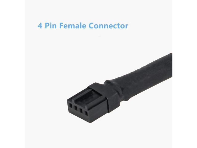 BUCIER Fan Splitter, 3 Pack 4 Pin PWM Fan Splitter Cable 2 Way Sleeved Braided Extension Power Cable 1 to 2 Converter for PC Matherboard, Desktop...