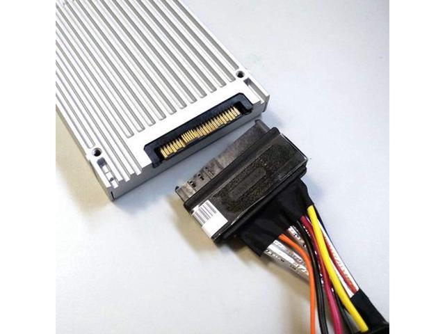 BUCIER Internal 12G Mini SAS HD to U.2 / SFF-8643 to SFF-8639 Cable 0.5m with 15Pin SATA Power for U.2 SSD