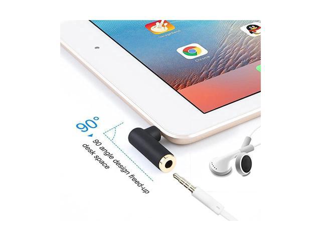 BUCIER Angle 35mm Audio Adapter 18 TRRS Stereo Headphone Connector Male to Female Compatible with Headset Tablets MP3 PlayersGame...
