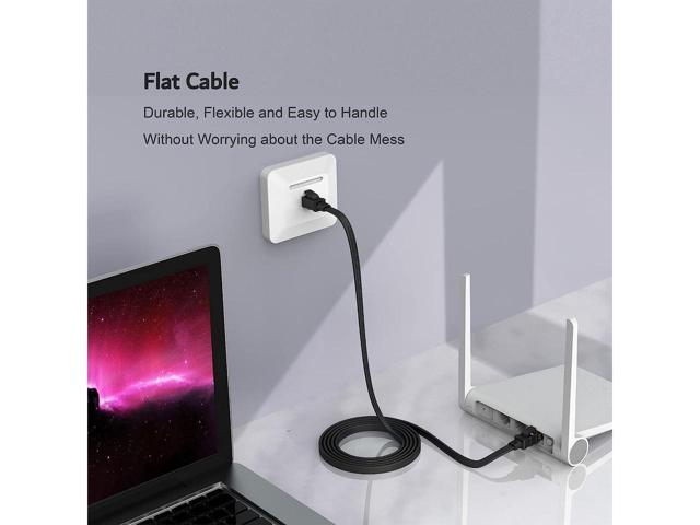 BUCIER Cat 8 Ethernet Cable 1.5 ft High Speed, 26AWG Heavy Duty Shielded Ethernet Cord, 40Gbps 2000Mhz Flat Internet Network Patch Cord,...
