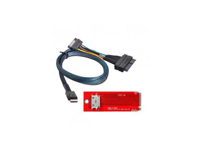 BUCIER U.2 SFF-8639 Cable & PCI-E 3.0 M.2 M-key to Oculink SFF-8612 SFF-8611 Host Adapter for PCIe Nvme SSD 2260