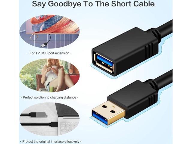 3.3ft USB 3.0 Extension Cable, USB 3.0 Extension Cable - A-Male to A-Female for USB Flash Drive, Card Reader, Hard Drive,...