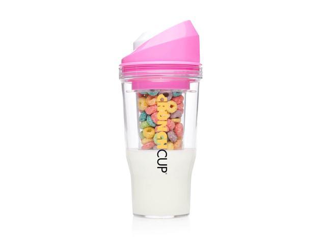 Photos - Glass The CrunchCup XL - Pink- - A Portable Cereal Cup Keeps Your Cereal Crunchy