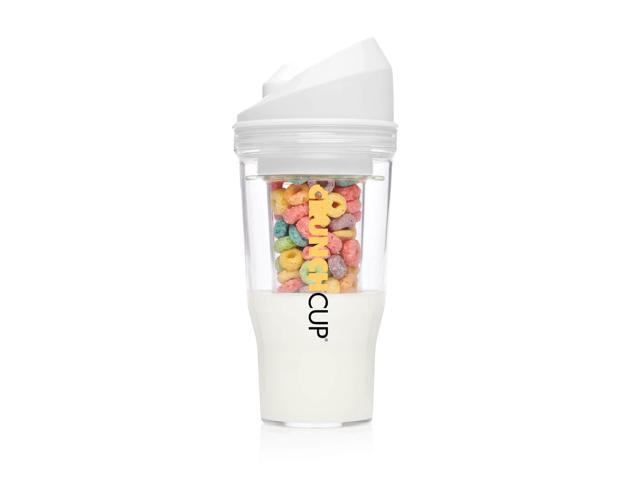 Photos - Glass The CrunchCup XL - White - A Portable Cereal Cup Keeps Your Cereal Crunchy